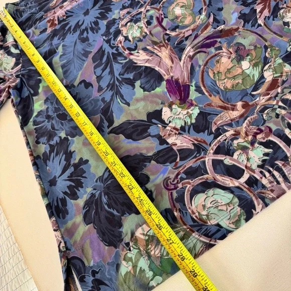 Soft Surroundings Botanical Tuileries 3/4 Sleeve Tunic Womens L Lagenlook Floral - Picture 11 of 12